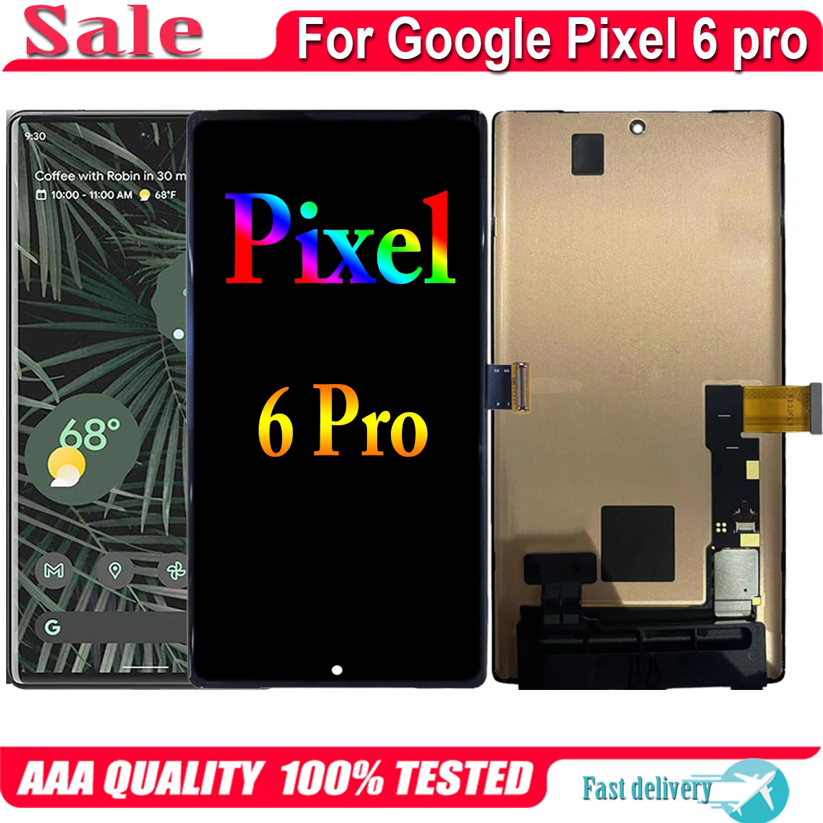 Pantalla LCD Original de 6,71 pulgadas para Google Pixel 6 Pro, montaje de digitalizador de repuesto para Pixel 6Pro, G8VOU-0