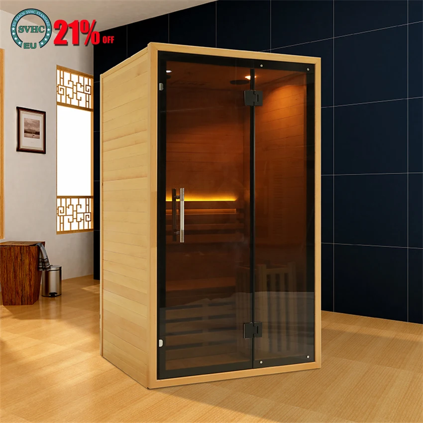 

HDS-368A Sauna Room Small Wicking And Sweating Fumigation Box Dry Steam Room With Sauna Stove Home Wet Sauna 220V/110V 3000W