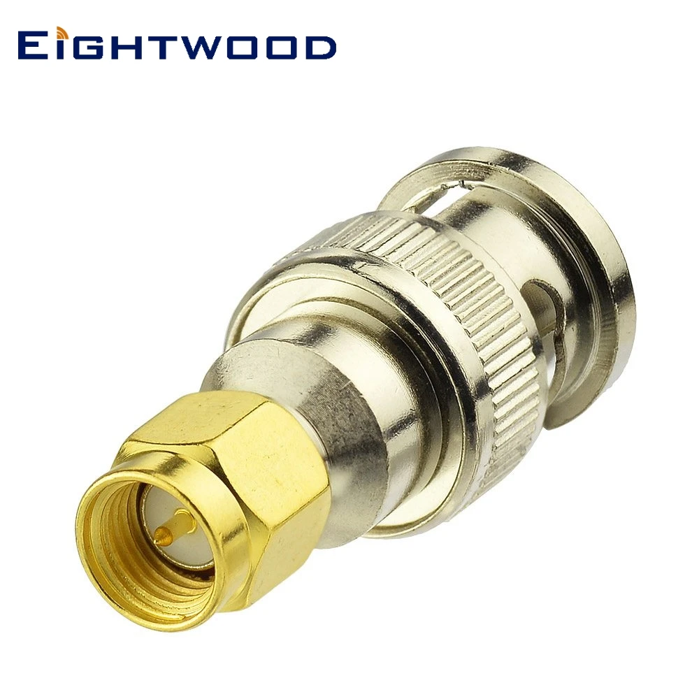 Eightwood SMA Male к BNC прямой коннектор ручной антенный адаптер для Baofeng ɽ xun Kenwood Icom Yaesu