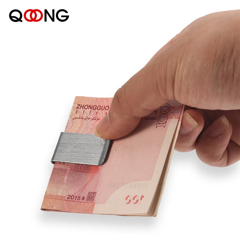 Мужской Латунный кошелек с надписью на заказ бумажник из нержавеющей стали