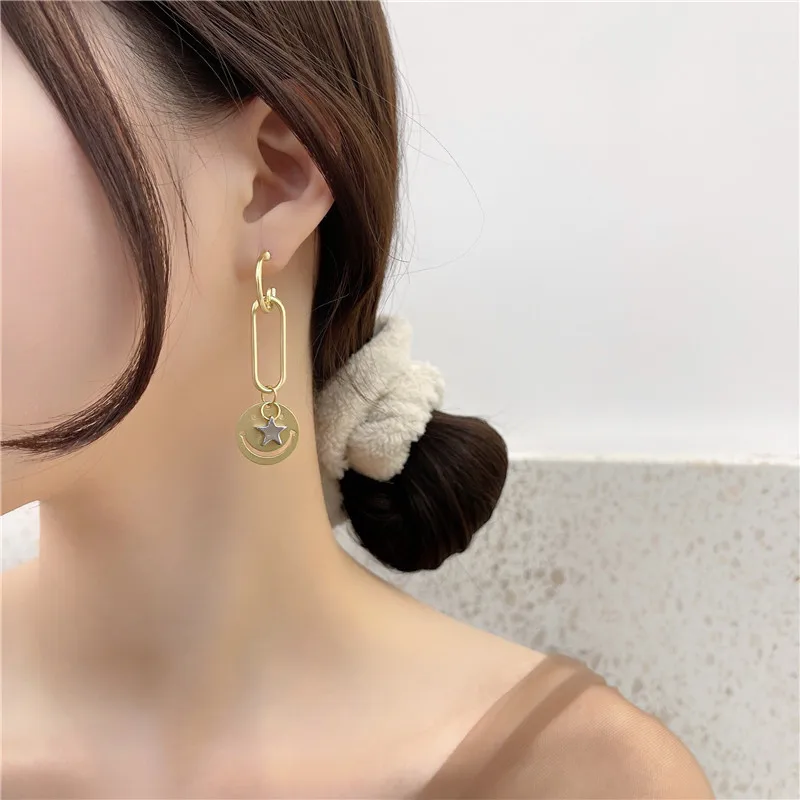 

S925 Needle Eardrop Long Face Earrings Personality Design Sense Of Fashion Earring Women Jewelry Gifts