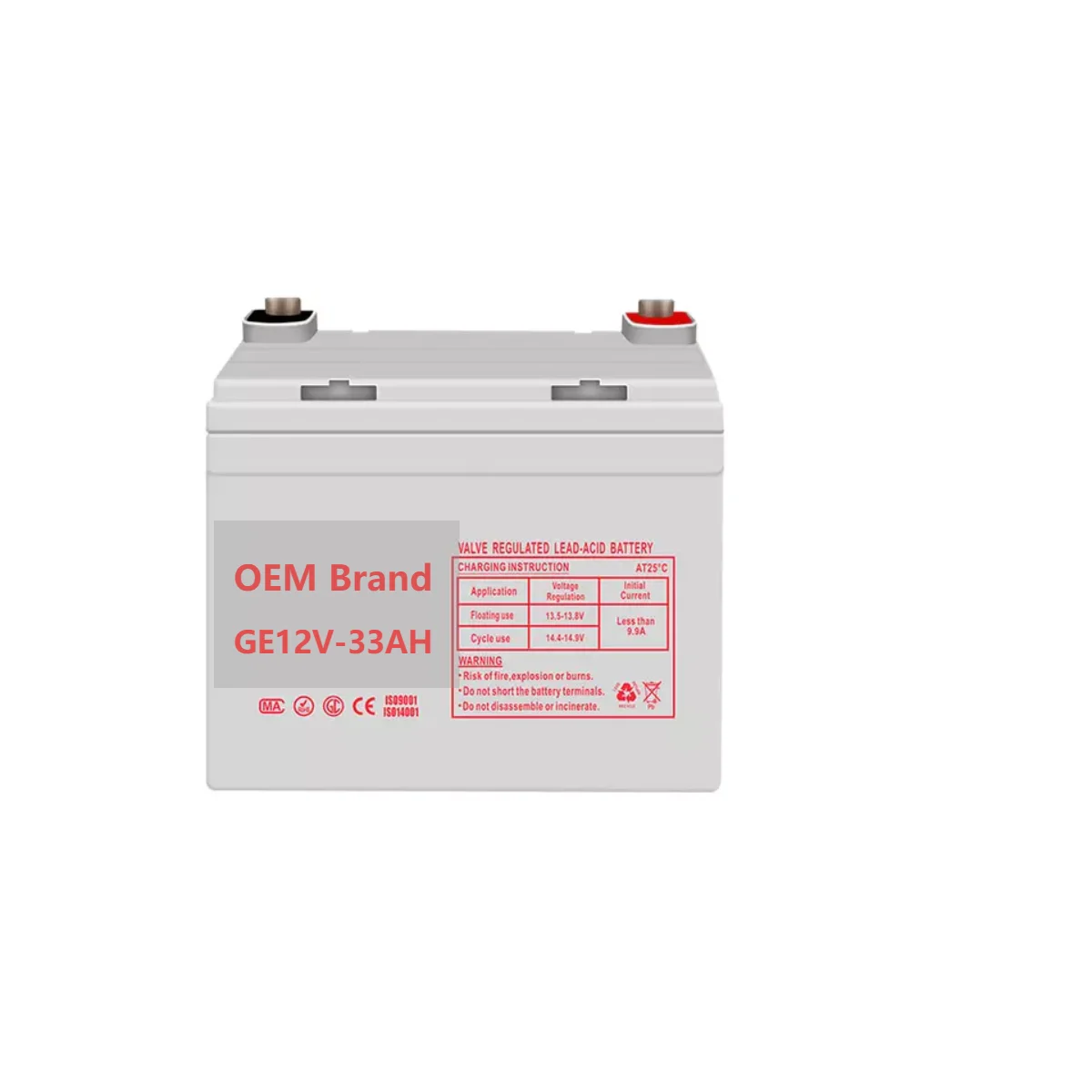 

Storage GEL Battery 12v 33Ah AGM Pure Lead Battery Techfine UPS Battery 33AH For Solar Power System