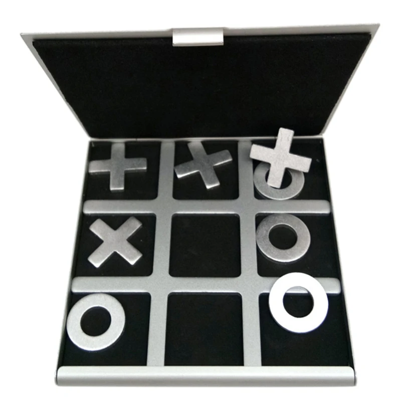 

Tic Tac Toe Game Kit For Playing With Friends & Family-Small, Portable, Packable Good Material, Small And Exquisite