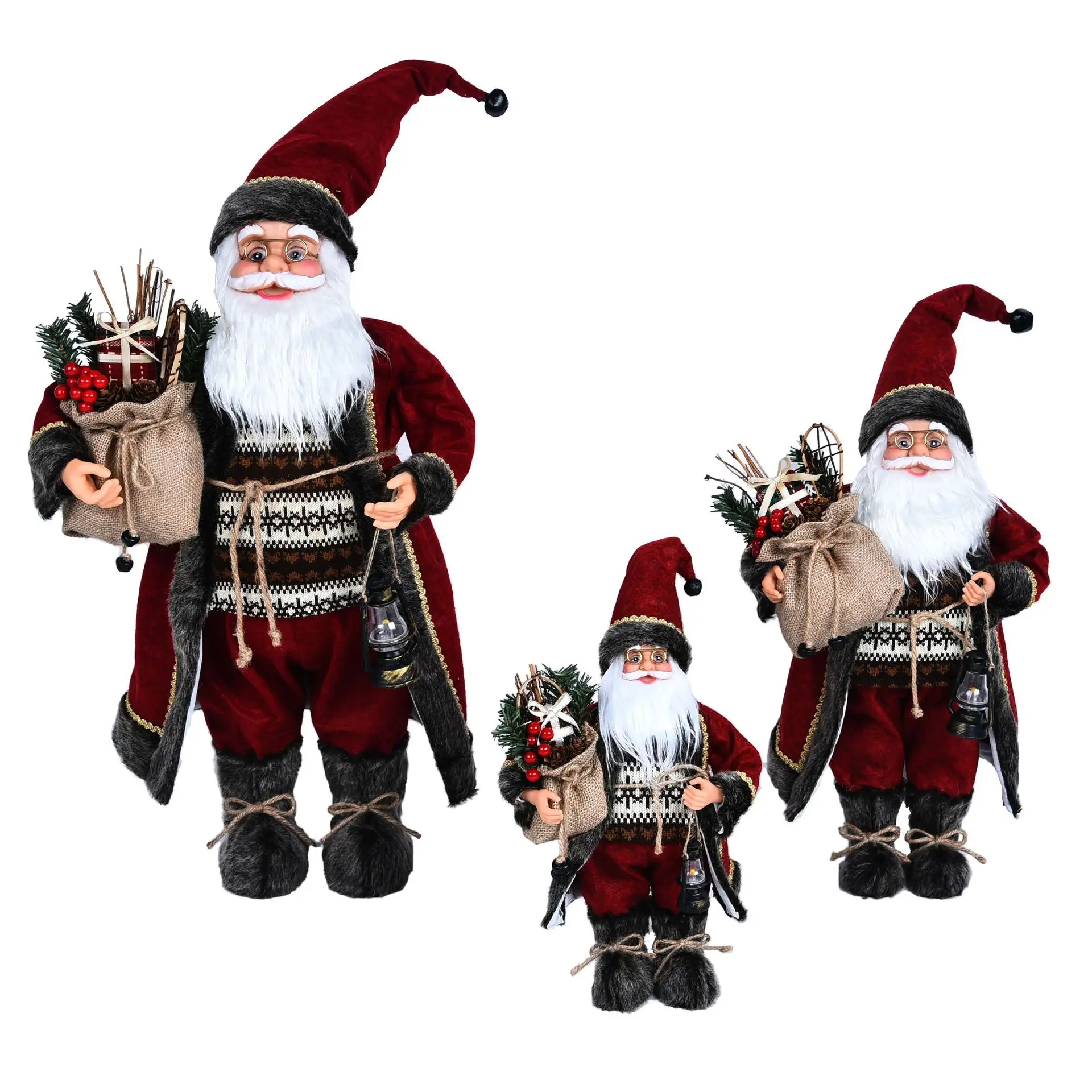 

2021 Fashionable Santa Claus Doll Christmas Decoration Photography Props Christmas Gifts Holiday Decoration House Decoration