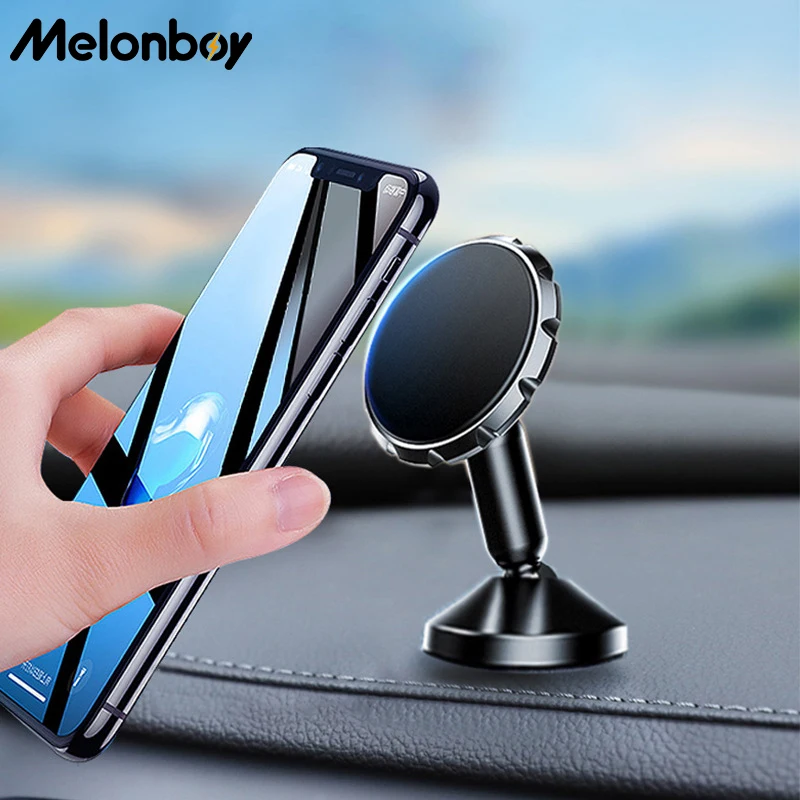 

Melonboy Mangetic Car Phone Holder Mobile Phone Holder Stand in Car GPS Mount Support For iPhone 12 11 Pro Xiaomi Rotaion Holder