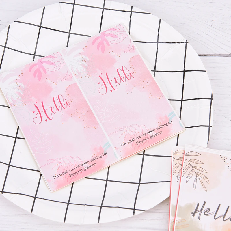 50Pcs/Pack &quothello i'm what you've been waiting for&quot Flower Sticker Seal Label for Small Business gift Decor Thank You |