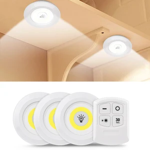 LED Light COB Under Cabinet Light Night Light Wireless Remote Control Dimmable Wardrobe Lamp 3W Supe