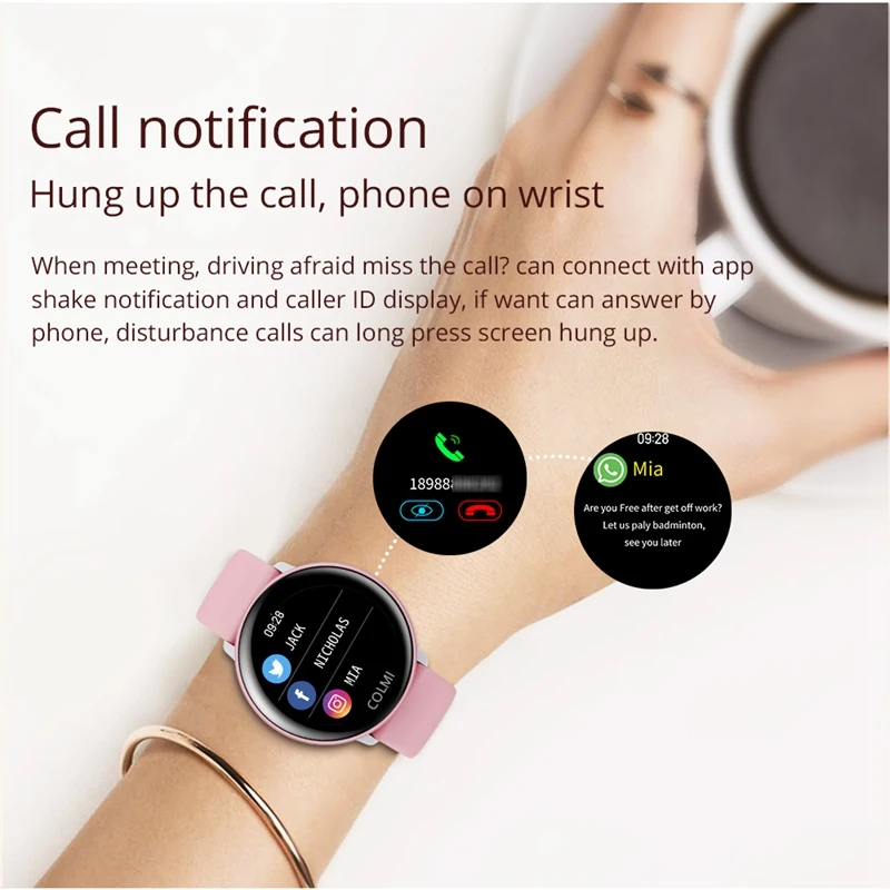 Умные часы COLMI SKY 2, IP68, водонепроницаемые, пульсометр, Bluetooth, спортивный фитнес-трекер, мужские Смарт-часы для IOS, Android