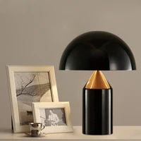 nordic modern mushroom table lamp living room bedroom bedside table lamp home decoration lamp e27 black gold white