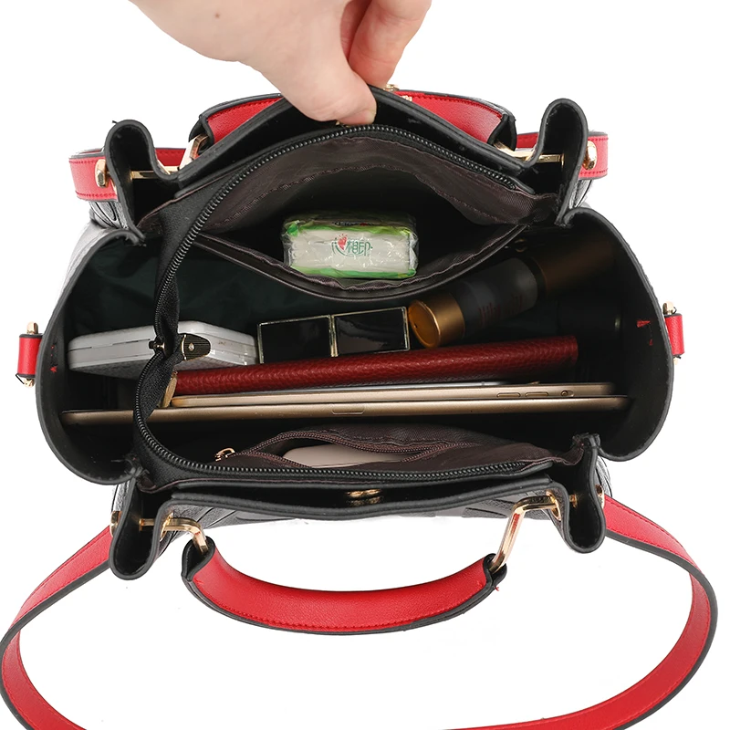 Роскошные Дизайнерские Сумки из искусственной кожи с надписью для женщин