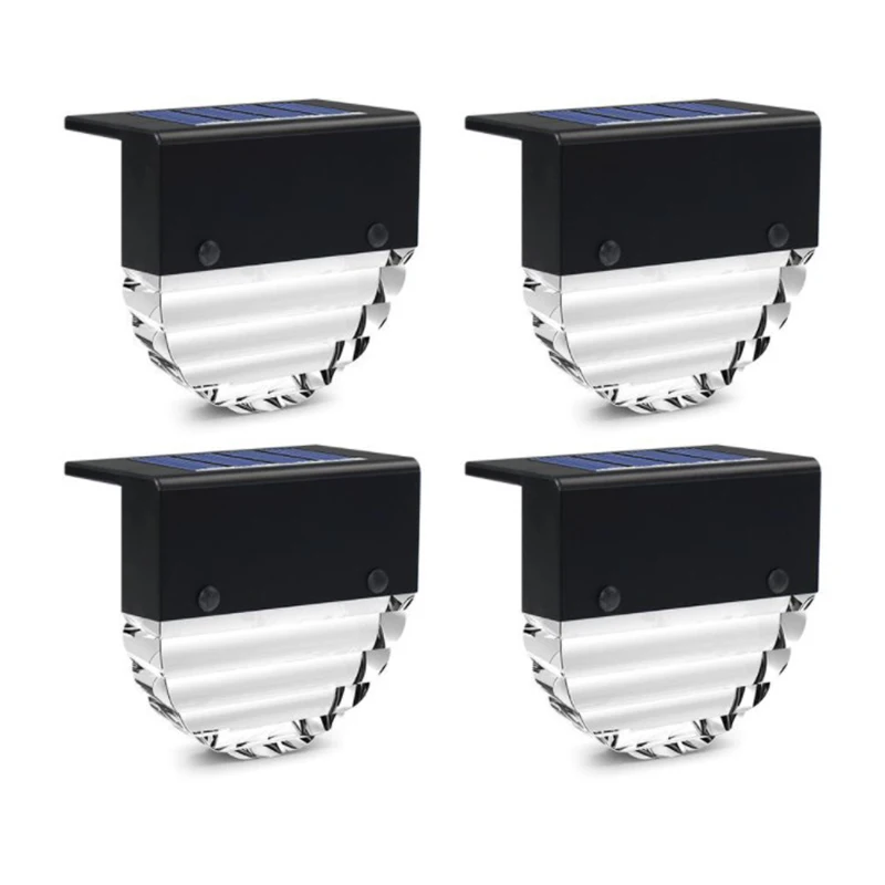

Solar Step Lights Outdoor Waterproof Led Solar Stair Fence Lamp Decoration for Patio Stairs Garden Yard