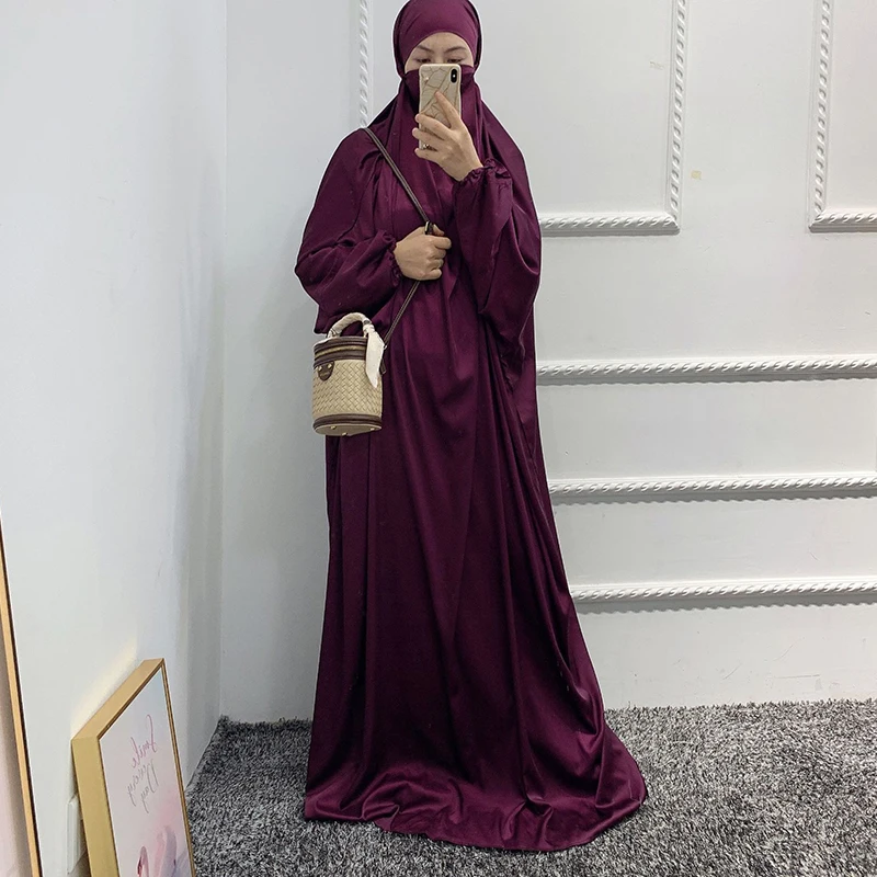 Средневосточный Дубай арабские женские длинные юбки мусульманский этнический стиль халат абайя хиджаб и закрывающее лицо длинное платье Р...