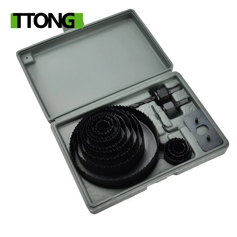 

Набор сверл по дереву, углеродистая сталь, 19-127 мм, 8/11/16 шт.