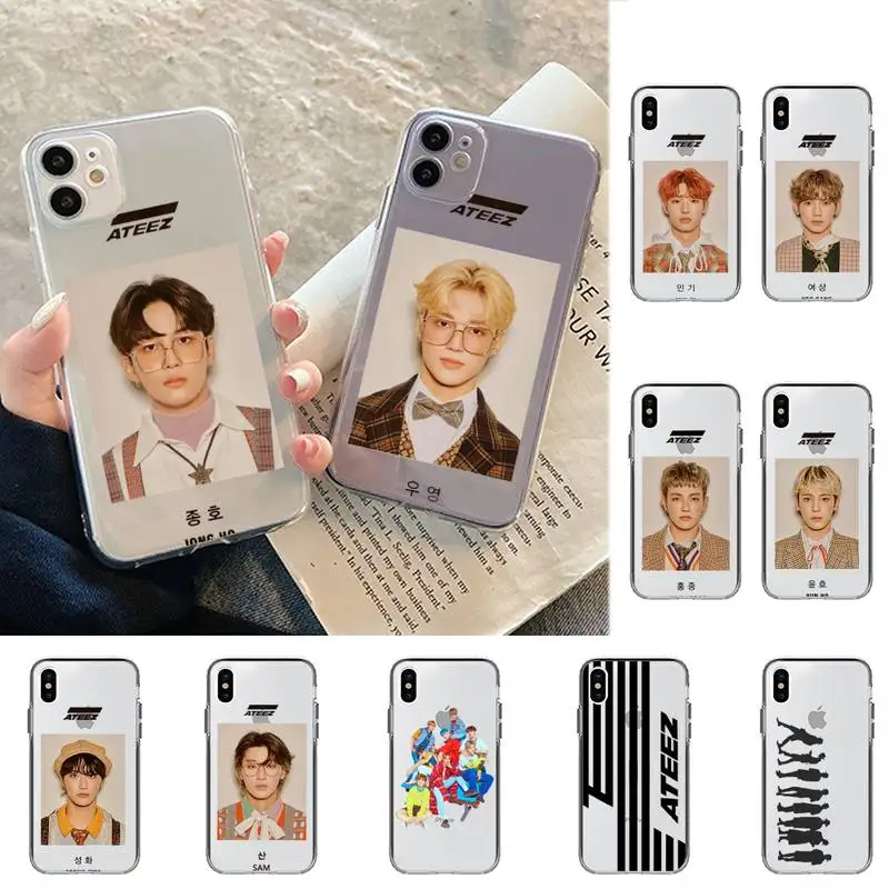 

MaiYaCa ATEEZ HongJoong SeongHWA Phone Case for iphone 13 6S 7 8 Plus X 5S SE 2020 XR 11 12 pro XS MAX Cover