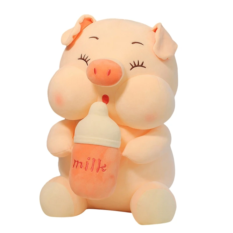 

Экологически чистая плюшевая игрушка из свиньи, Нетоксичная, без острых или твердых деталей, мягкая для детей на ощупь и в игре, безвредная д...