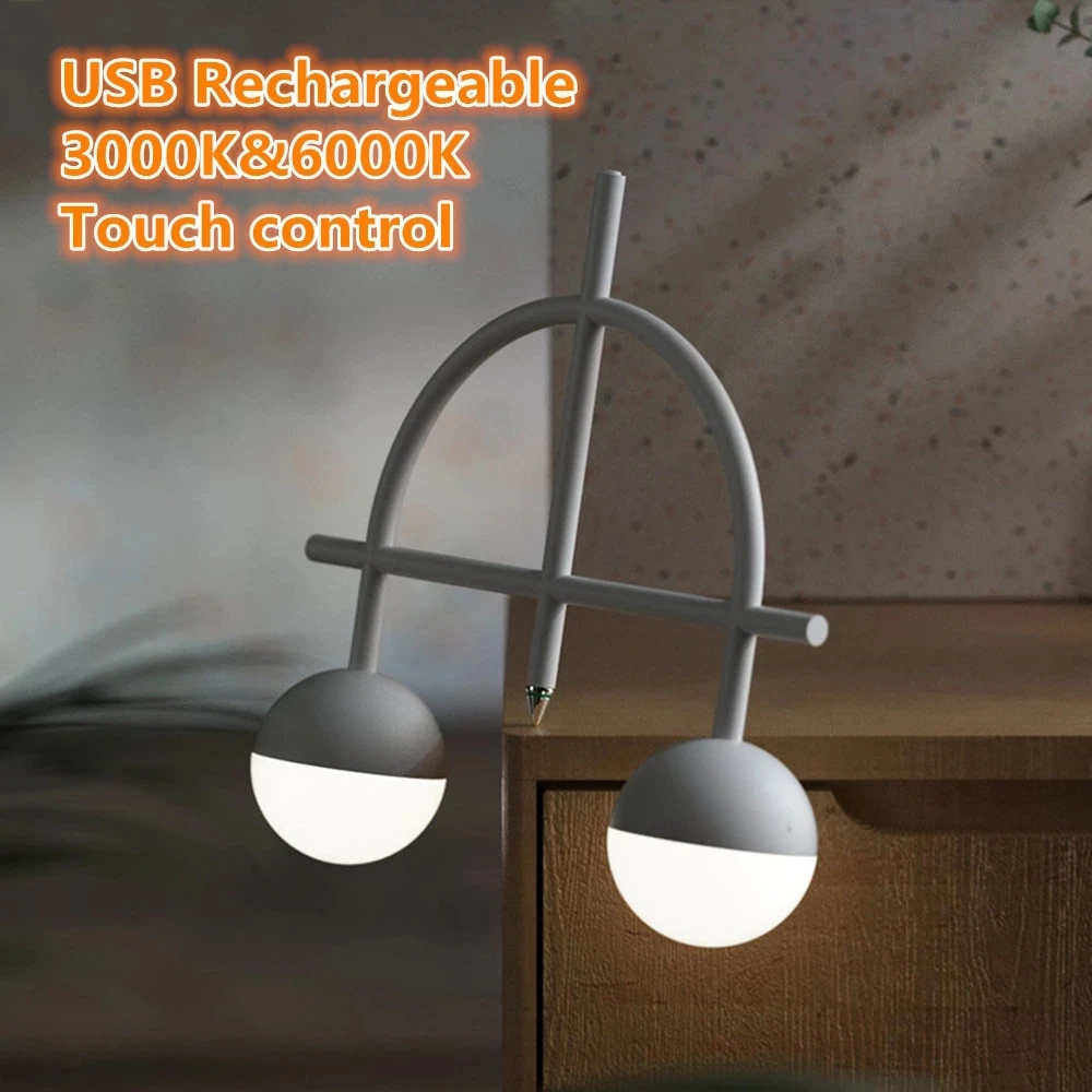 

Новинка 2021 г., вращающийся Ночной светильник с функцией балансировки, теплый белый свет, USB-зарядка, сенсорное управление, вращающаяся свето...