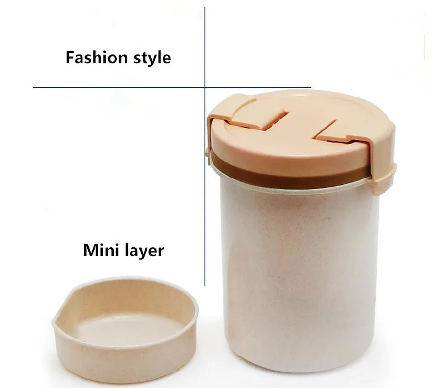 Пшеничная соломенная чашка для супа завтрака герметичная пластиковая банка с