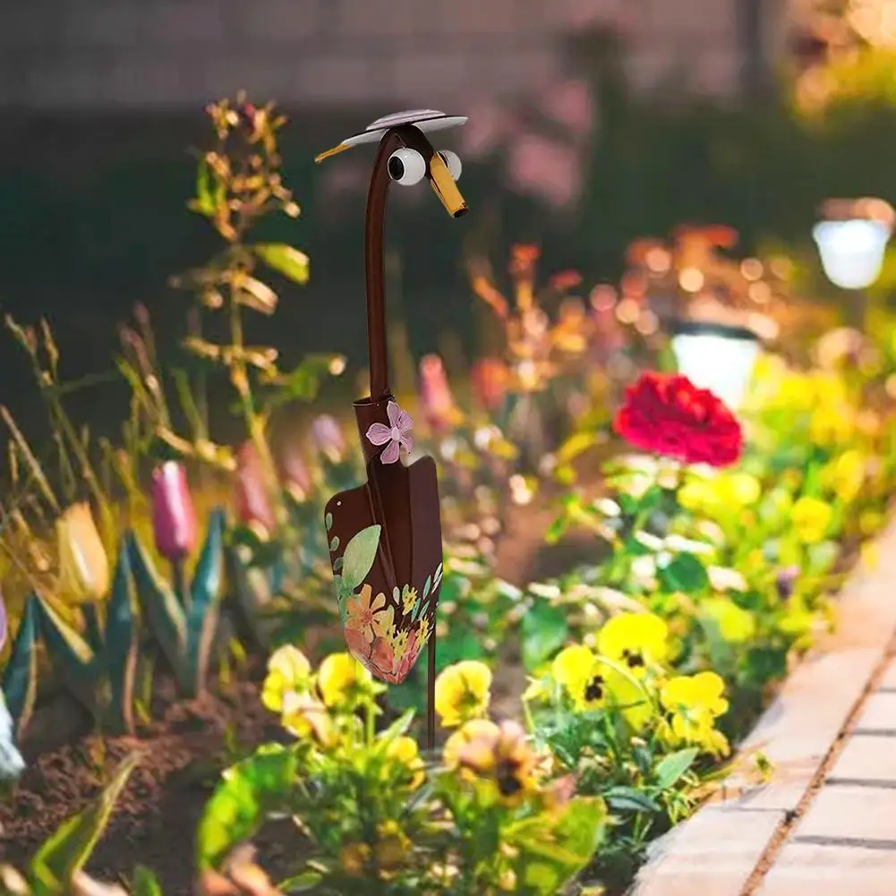 Новинка милая Лопата для украшения сада металлическая лопатка украшение дома