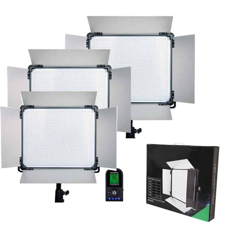 

DHL Free 3 pcs Brand Dison Remote Control LED Lamp E-528II Continue Lighting video light Studio Photography led video Lighting
