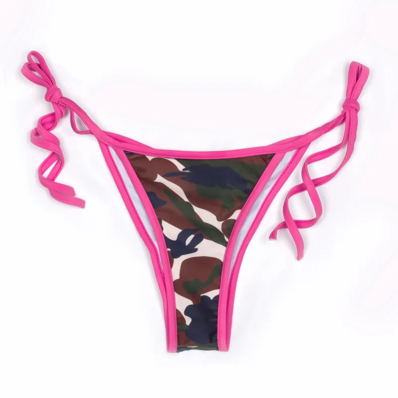 Новинка 2020 сексуальный Камуфляжный купальник Женская треугольная пляжная