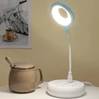 USB-светильник, гибкая кольцевая лампа Светодиодный лампа для защиты глаз, ночной Светильник для спальни, ПК, светодиодный ная настольная Светодиодная лампа для путешествий и общежития