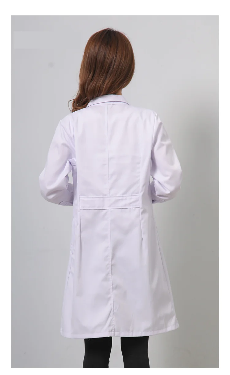 Лидер продаж 2020 униформа врача женское белое пальто костюм медсестры