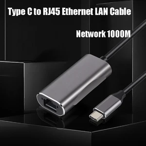 type c to rj45 ethernet lan internet cable adapter for macbook pro computer network 1000m usb c ethernet to rj45 lan converter free global shipping