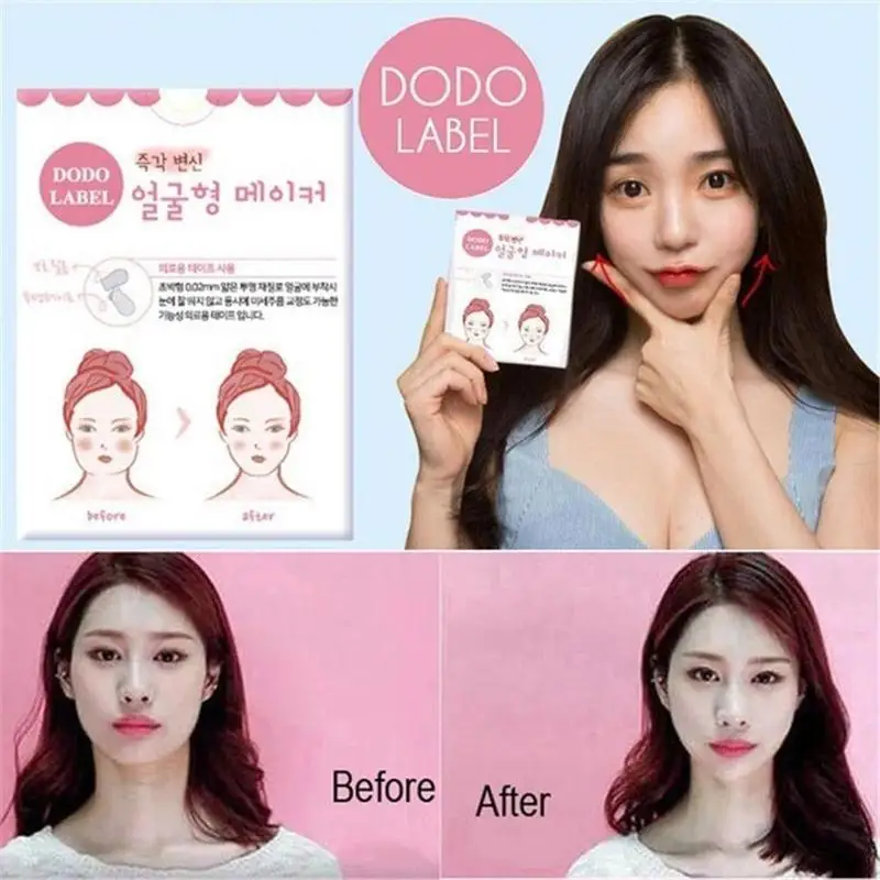 40 шт./пакет невидимые тонкие наклейки для лица V образная лента подтяжки лица| |