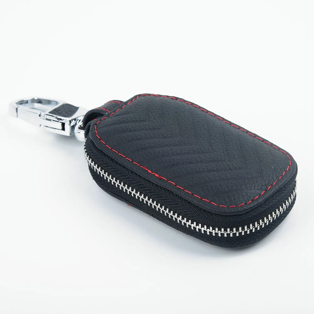 

Remote Key Cover Smart 1pc Accessory Zipper Bag Black Protection Chain