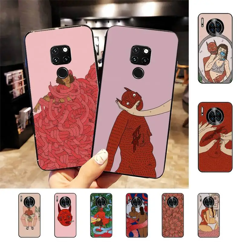 

Polly nem pintura arte suave Phone Case For Huawei Nova 3I 3E mate 20lite 20Pro 10lite Luxury funda case