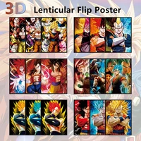 3d lenticular printing dbz anime poster dbz poster 3d stickers dbs goku vegeta wall posters anime 3d print painting