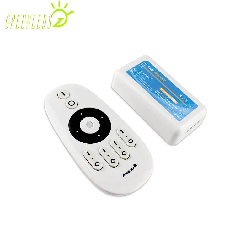 Цветовая светодиодный. Беспроводной контроллер 2 4 г зоны 12A Пресс пульт