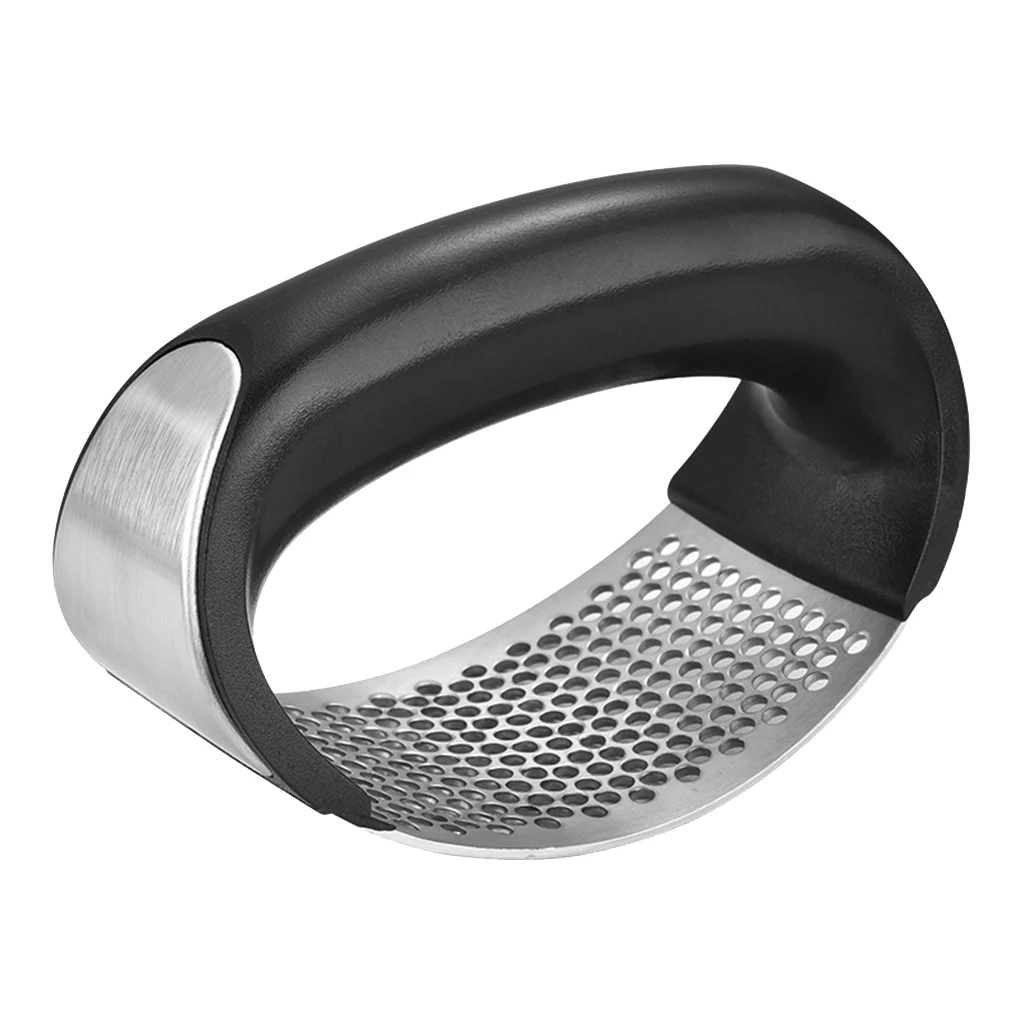 

Garlic Press Rocker Food Grade Stainless Steel Garlic Mincer Crusher Professional Rustproof Hand Heldbrush Squeezer Mini Tools