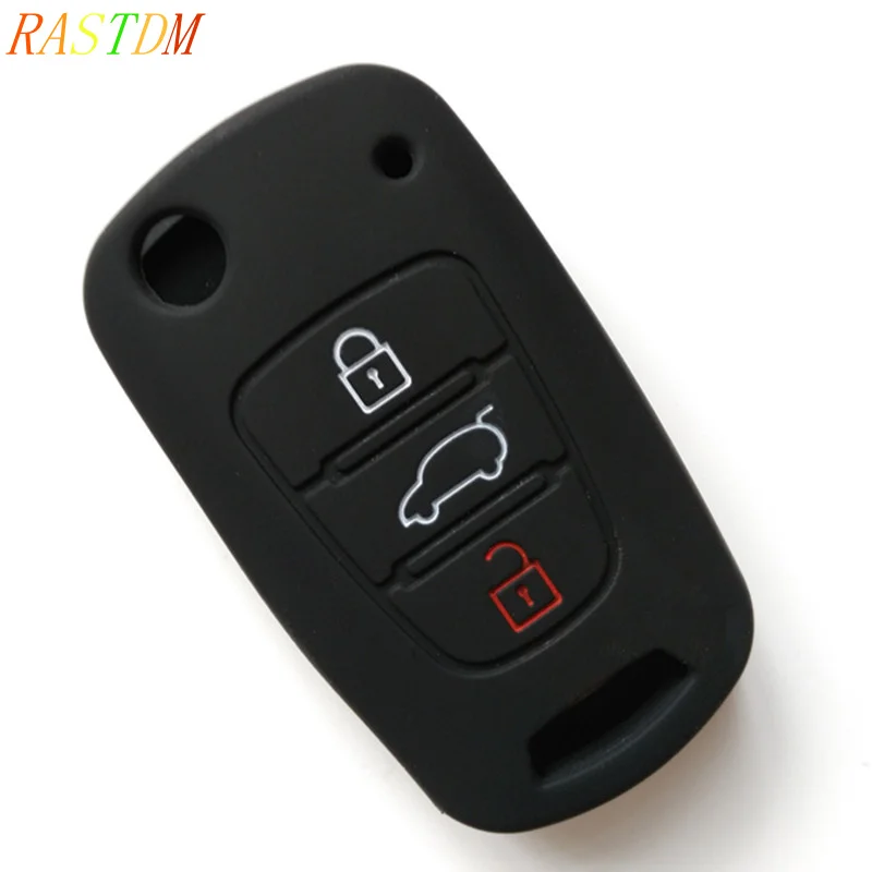 Складной держатель-книжка для Kia RIO K2 K5 k7 1 шт. силиконовый чехол ключей 3 кнопки |