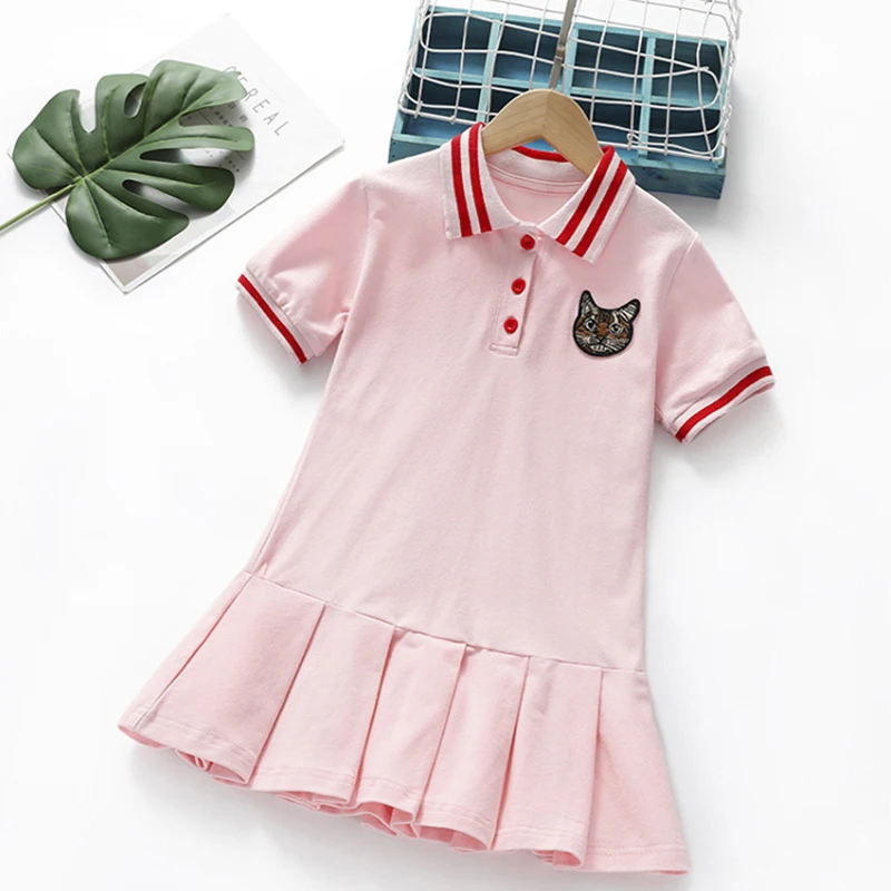 Юбка-поло для девочек детская хлопковая юбка принцессы маленького и среднего