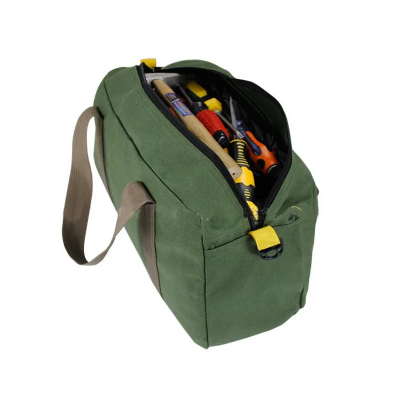 

Multi-function Canvas Waterproof Hand Tool Storage Bag Portable Toolkit Screwdrivers Pliers Metal Hardware Parts Organizer Pouch