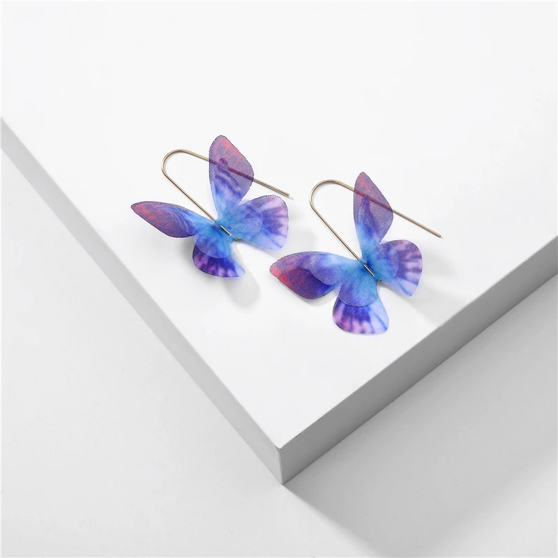 

Joolim Dramatic Fabric Butterfly Drop Earring Dangle Earring