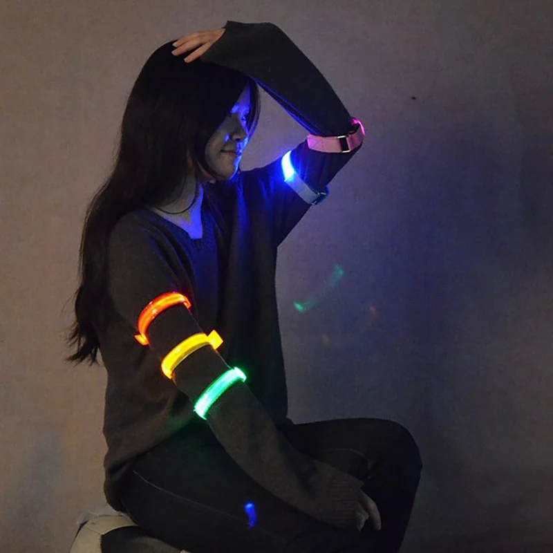 20201 шт. светодиодный светильник для бега с повязкой на руку USB Перезаряжаемый