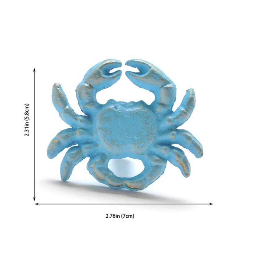 

Cute Starfish Shell Crab Handles For Drawers Children's Room Vintage Hand Rubbing Baby Furniture For Cabinets Pull Handle