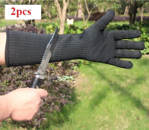 

1 pair Anti-cutting Gloves Cut Proof Stab Resistant Butcher Work Glove