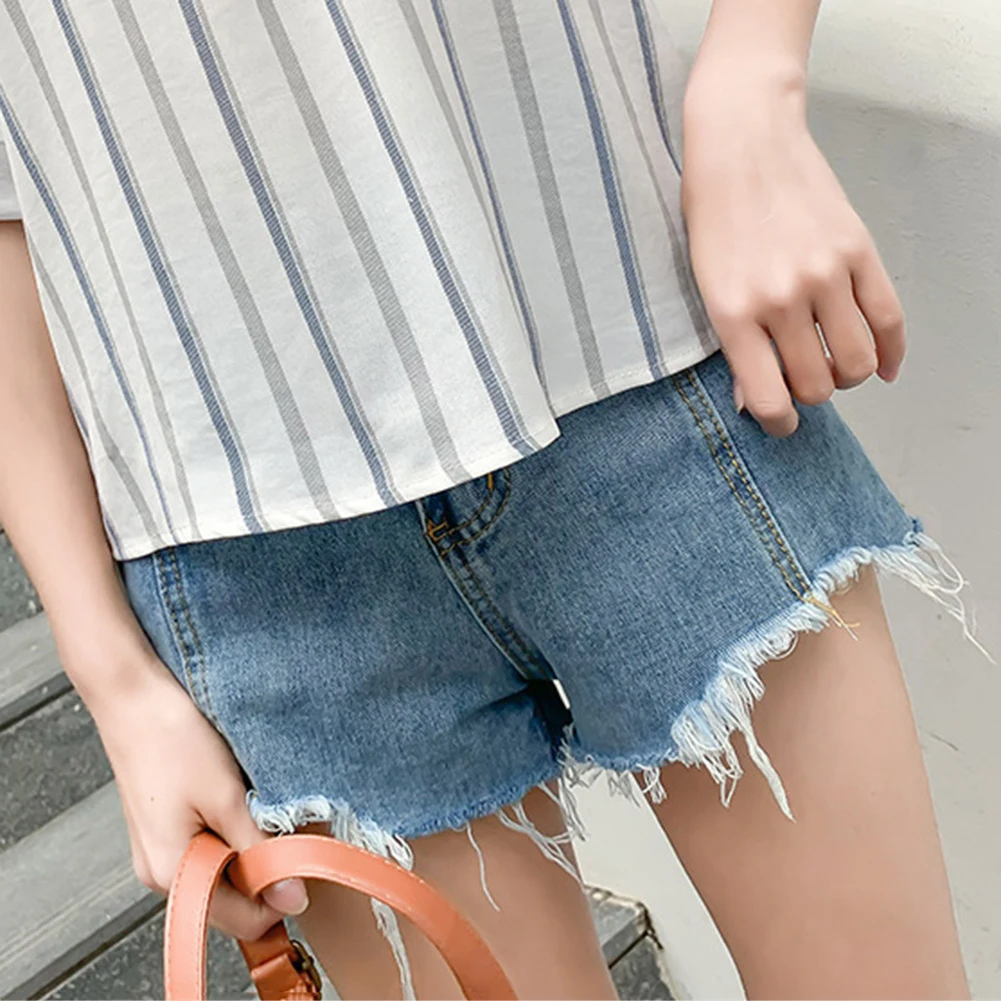 Модная женская рубашка в полоску с коротким рукавом V образным вырезом и отложным