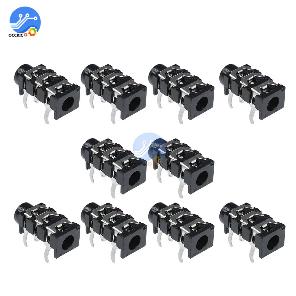 20 шт. 3 5 мм 5Pin стерео наушники Аудио разъем для наушников|socket 3.5mm|socket jacksocket audio |