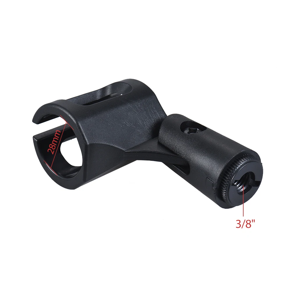 M 8 Пластик зажим для микрофона держатель 28 мм Регулируемый угол наклона всех