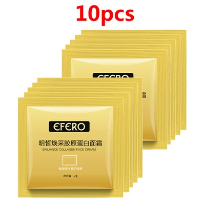 10 Pack Efero улиточный крем, крем для лица, Отбеливающая увлажняющая сыворотка, уход за лицом, против морщин, улиточный крем для лица, лифтинг, лечение акне - Цвет: 10 Pack