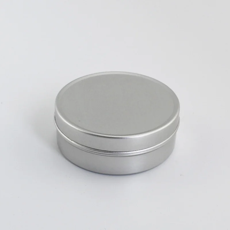50G Jar 2 50 г пустая алюминиевая банка для крема, контейнер для хранения бальзама для губ, металлический контейнер для крема для рук, жестяная банка для мыла и чая - Цвет: 50G Jar 2