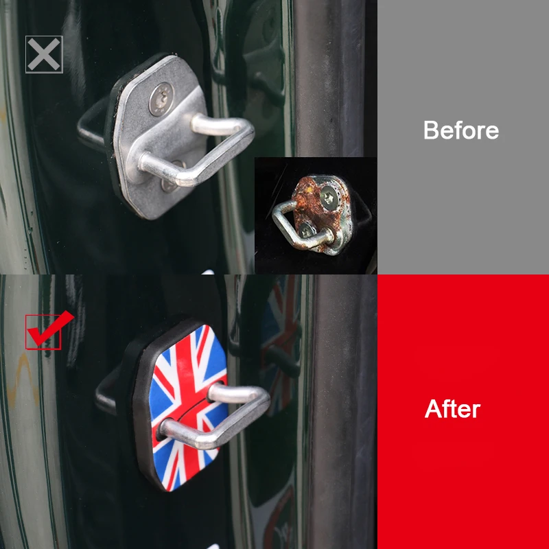 Стайлинг автомобиля антикоррозийный Автомобильный Дверной замок Защитная
