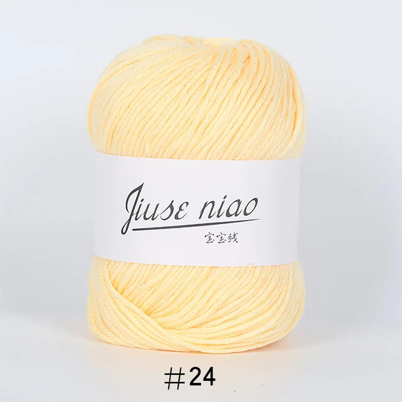 Пряжа для ручного вязания детская хлопковая нить вязание крючком сделай сам