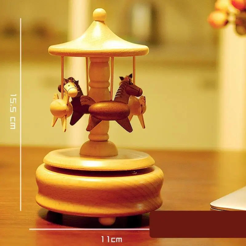 Музыкальная музыкальная шкатулка Caixa Muzik Kutusu Carousel Muziekdoos Madera Carillon Scatole Musicali Wooden De