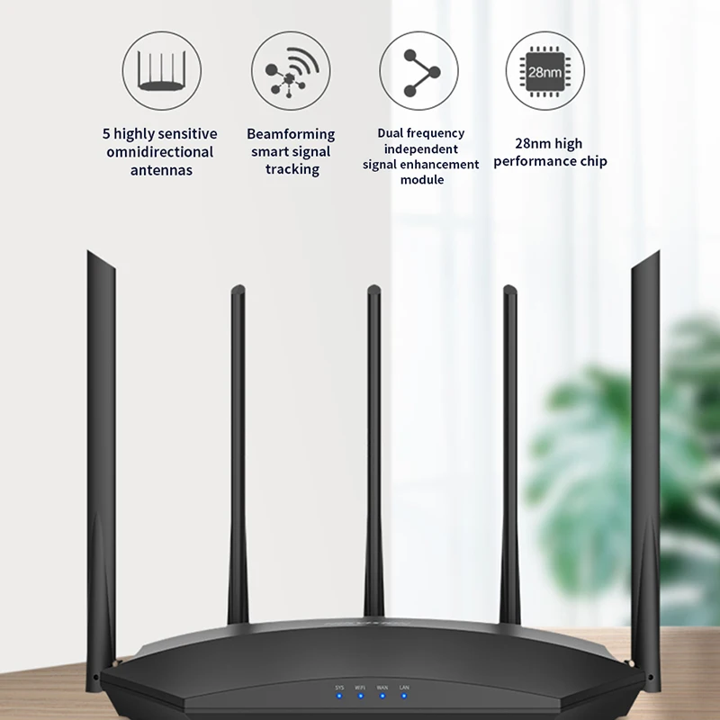 HIKVISION DS 3WR11 E AC1200M Беспроводной Wi Fi роутер с 2 4 ГГц/5 0 ГГц антенна высоким