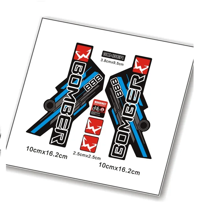 Наклейки на вилке marzeyes888 для горного велосипеда наклейки 888 | Спорт и развлечения